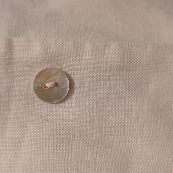 Irish Linen Blouse 1X with embroidery and beading 5392 - Picture 2 of 7